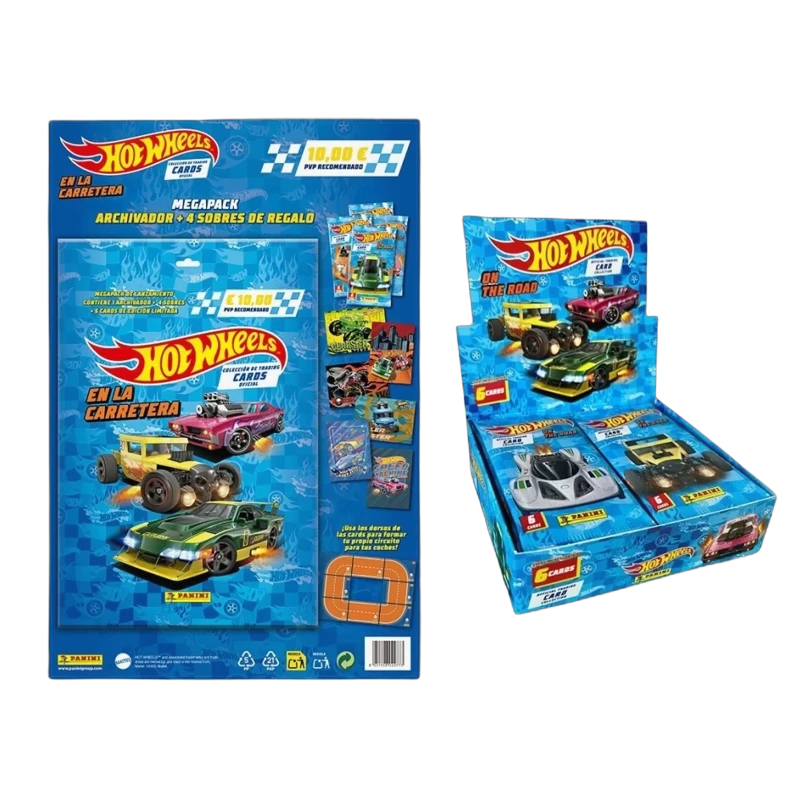 Pack Álbum Hot Wheels + Caja de Sobres