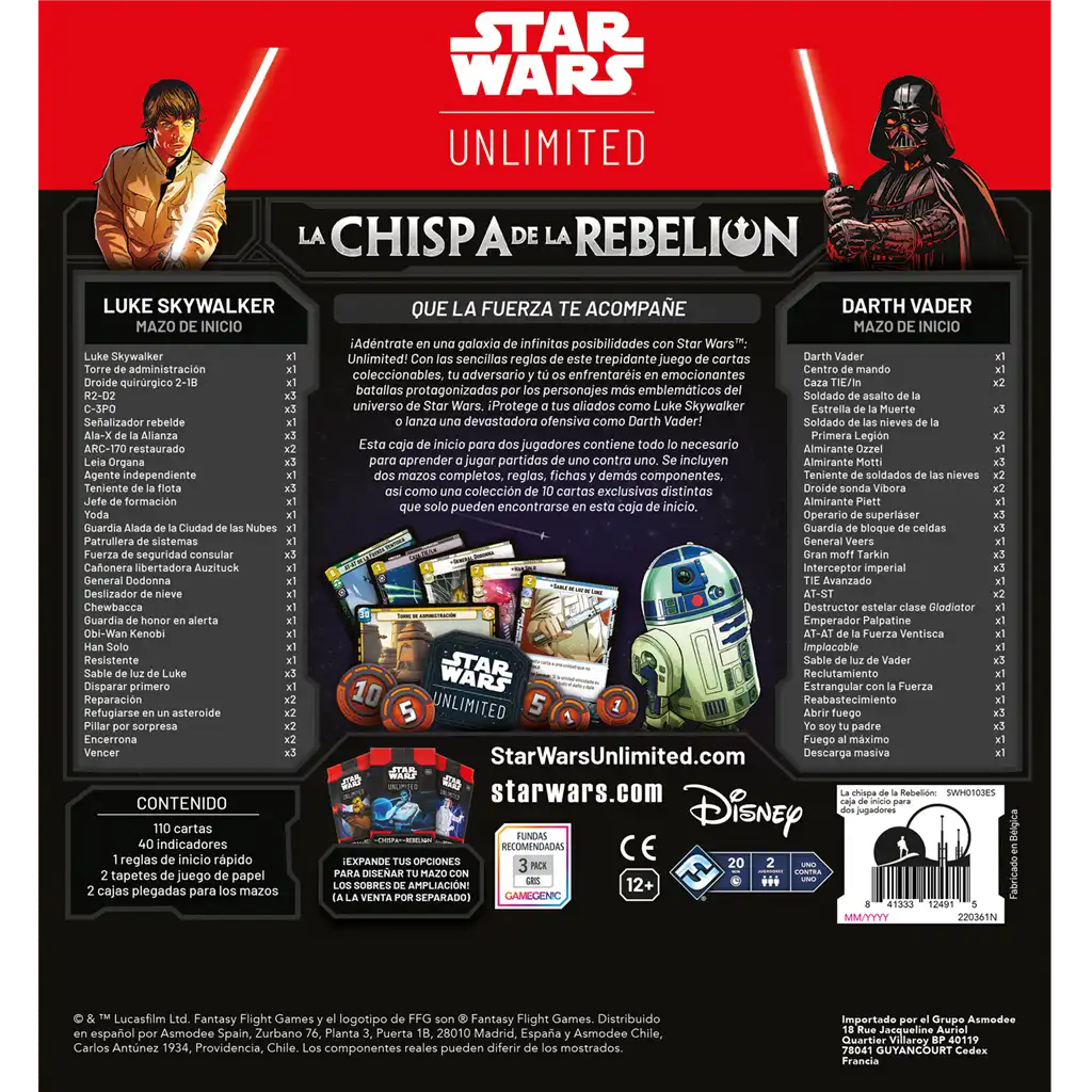 SWU: La chispa de la rebelión Caja inicio (vista)