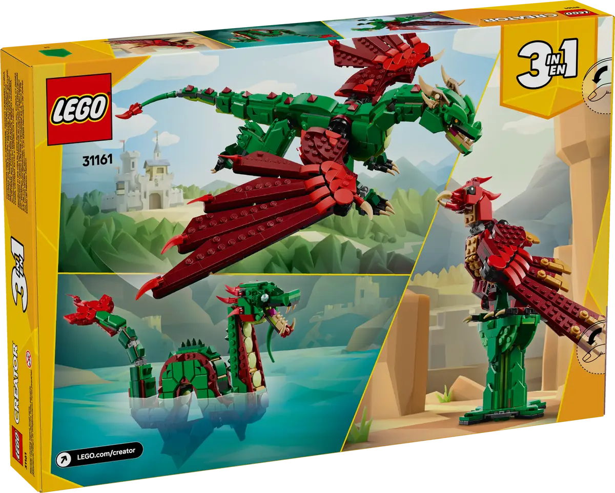 Lego Creator – Dragón Medieval (31161) (vista)