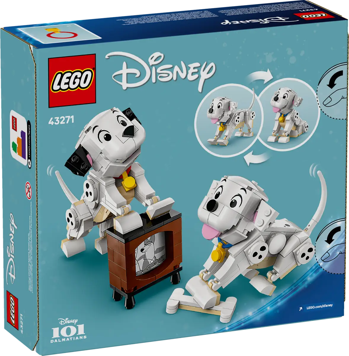 Lego Disney  – Lucky Y Penny Cachorros De 101 Dálmatas (43271) (vista)