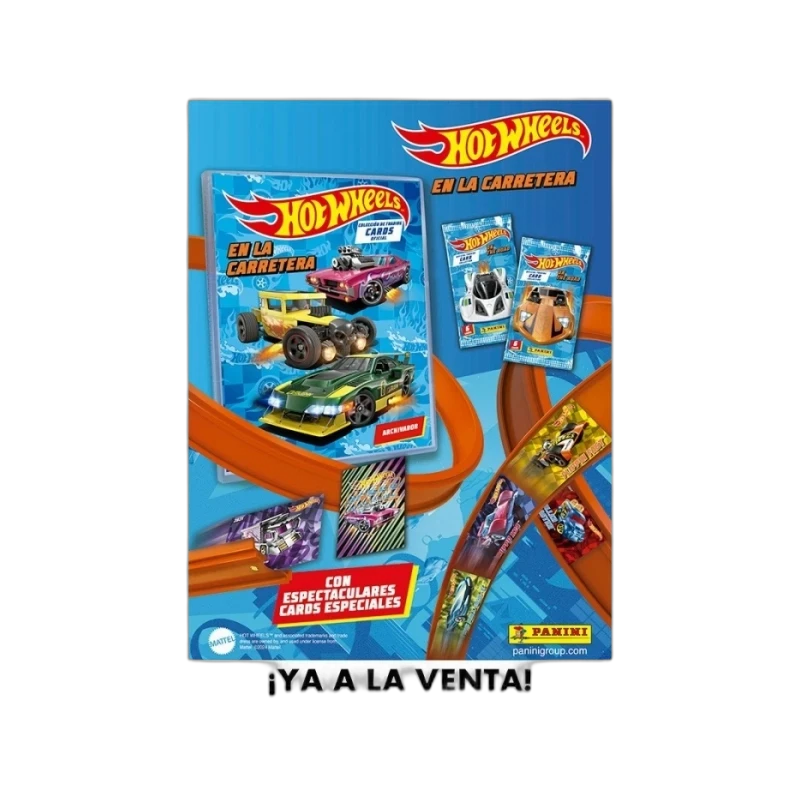 Megapack Hot Wheels archivador + 4 sobres (vista)