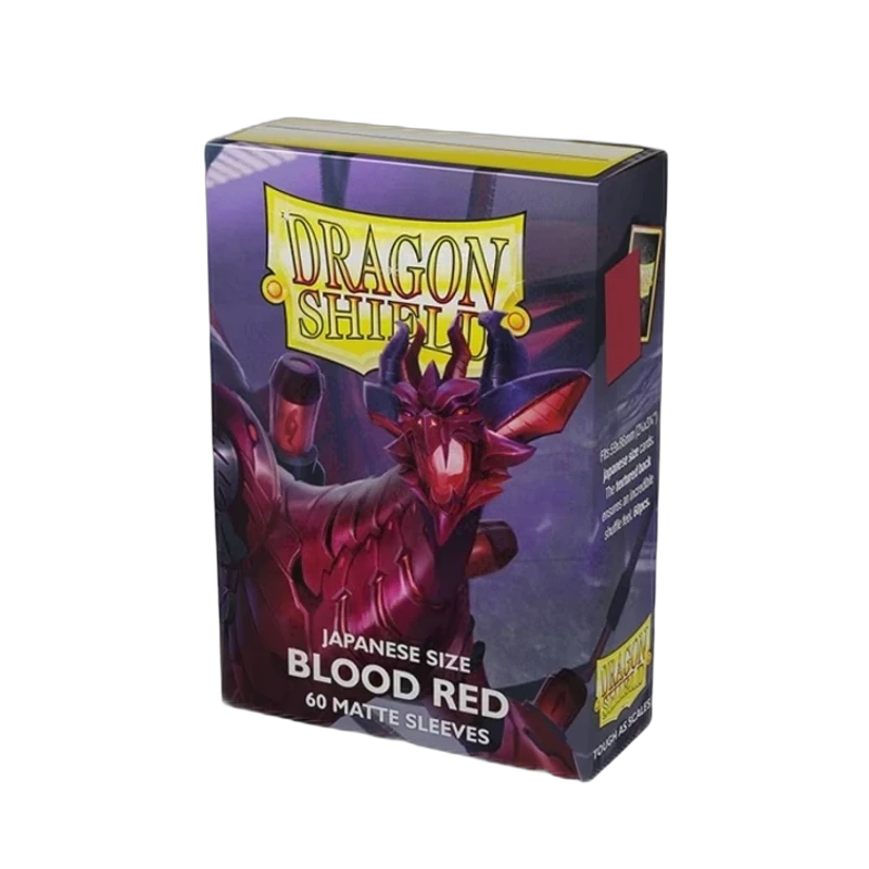 Dragon Shield Blood Red Japanese Size 60 Sleeves
