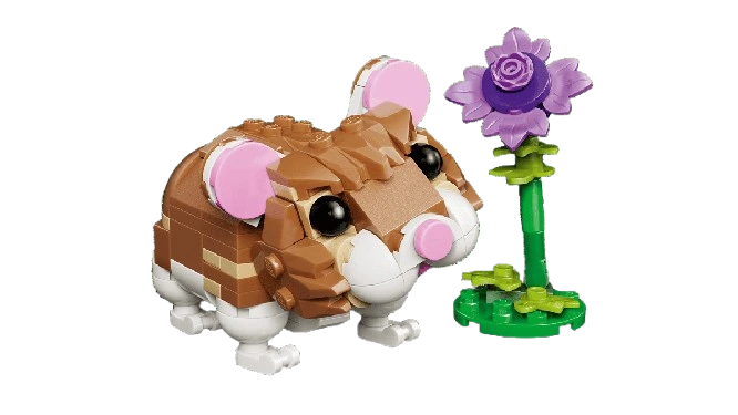 Lego Creator - Lindo Hámster con Flor (31376) (vista)