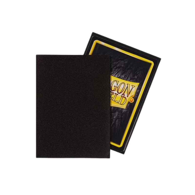 Dragon Shield 100 Standard Sleeves Matte Black (vista)