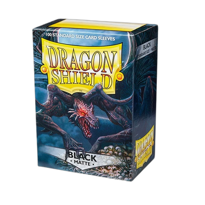 Dragon Shield 100 Standard Sleeves Matte Black