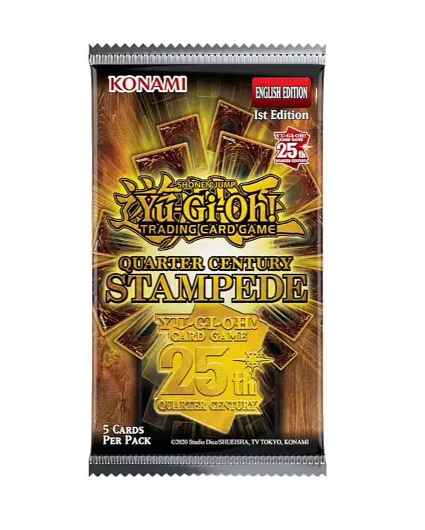 Yu‑Gi‑Oh! Quarter Century Stampede Caja 24 Sobres (vista)