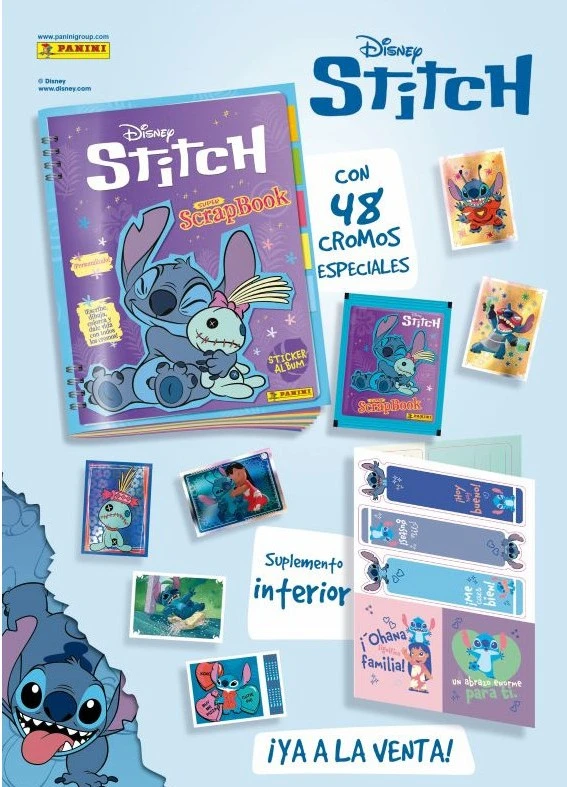 Megapack Disney Stich Super Scrapbook (Álbum + 4 sobres) (vista)