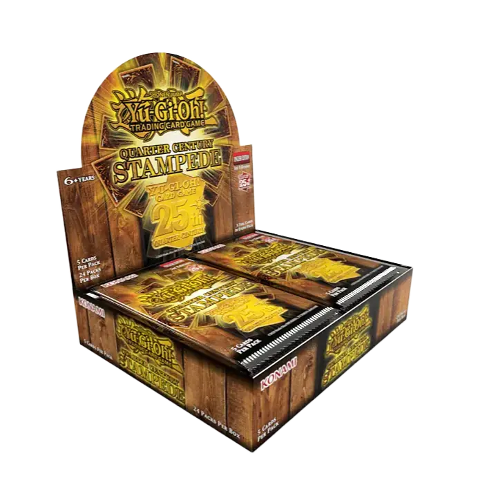 Yu‑Gi‑Oh! Quarter Century Stampede Caja 24 Sobres (vista)