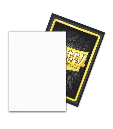 Dragon Shield 100 Dual Sleeves Matte Snow (vista)