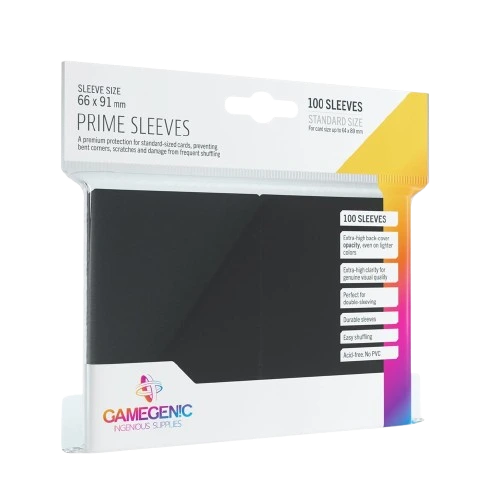 Gamegenic Prime Sleeves Standard Negro