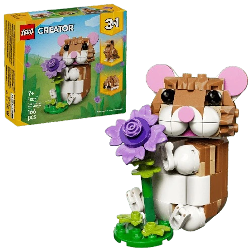 Lego Creator - Lindo Hámster con Flor (31376)