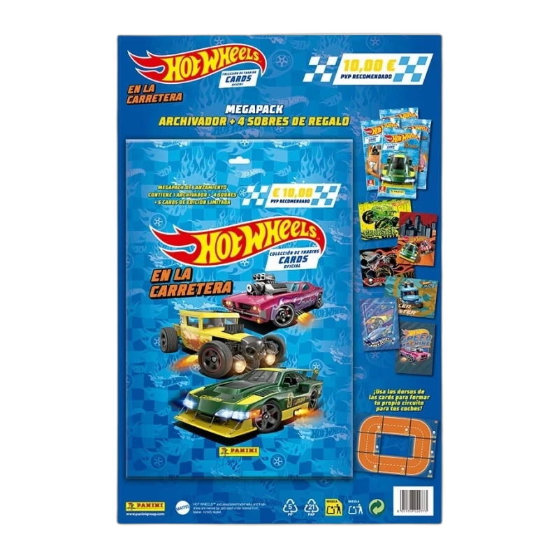 Megapack Hot Wheels archivador + 4 sobres