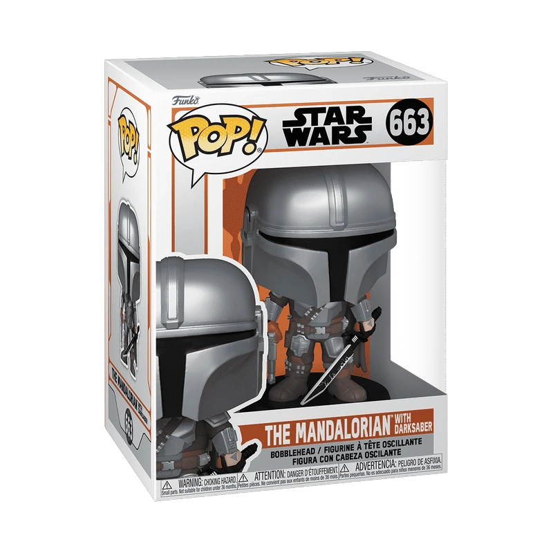 POP! The Mandalorian con sable oscuro - Star Wars 663 (vista)
