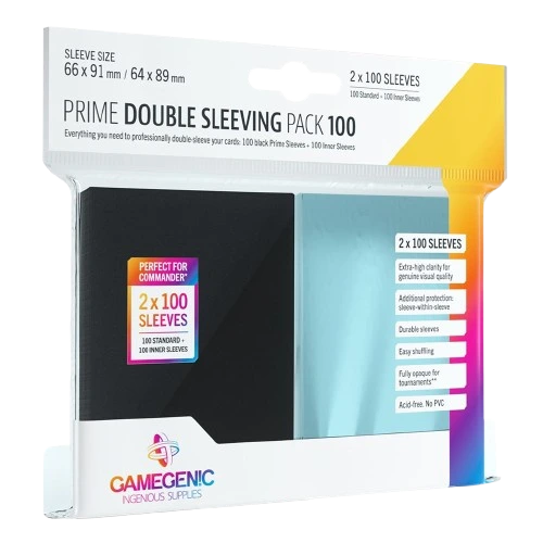 Gamegenic Prime Double Sleeving pack Negro