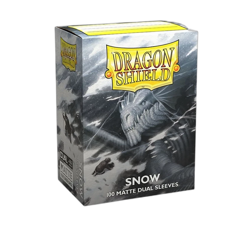 Dragon Shield 100 Dual Sleeves Matte Snow