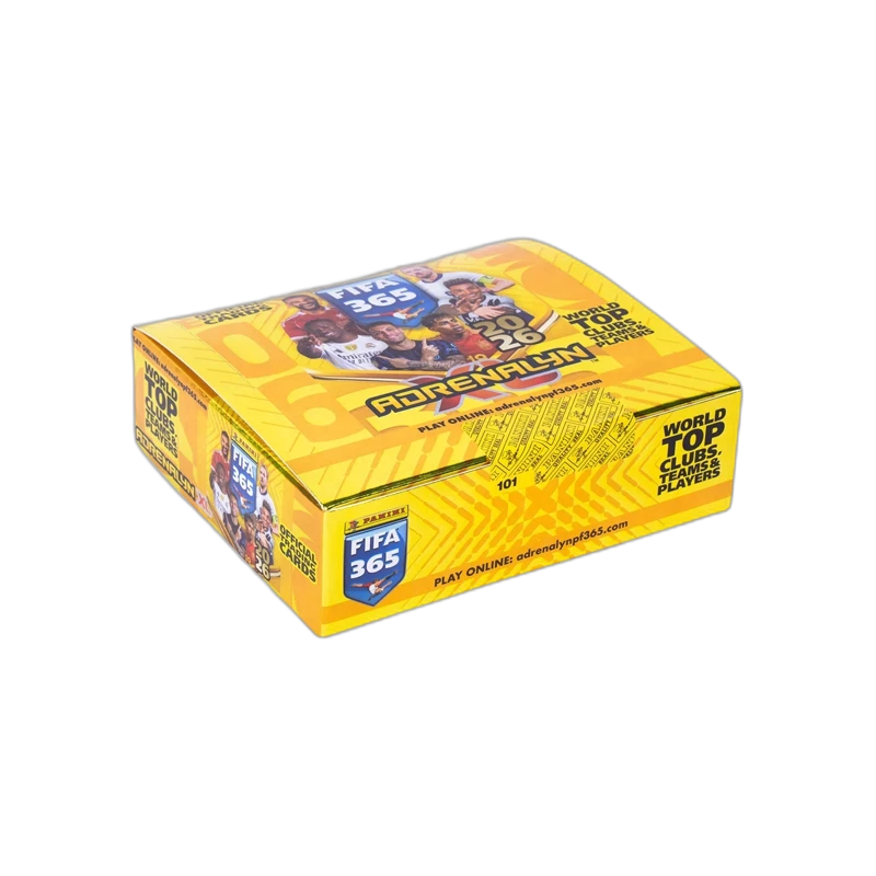 Caja de 24 sobres Adrenalyn FIFA 365 2026