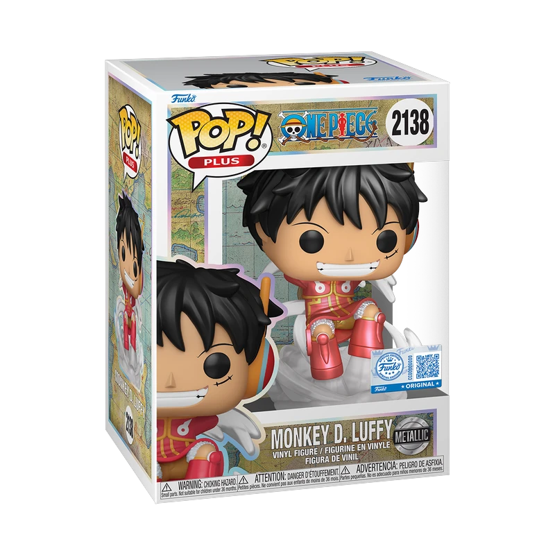 POP! Plus Monkey D. Luffy (Arco de Egghead) (Metallic Exc) - One Piece 2138 (vista)