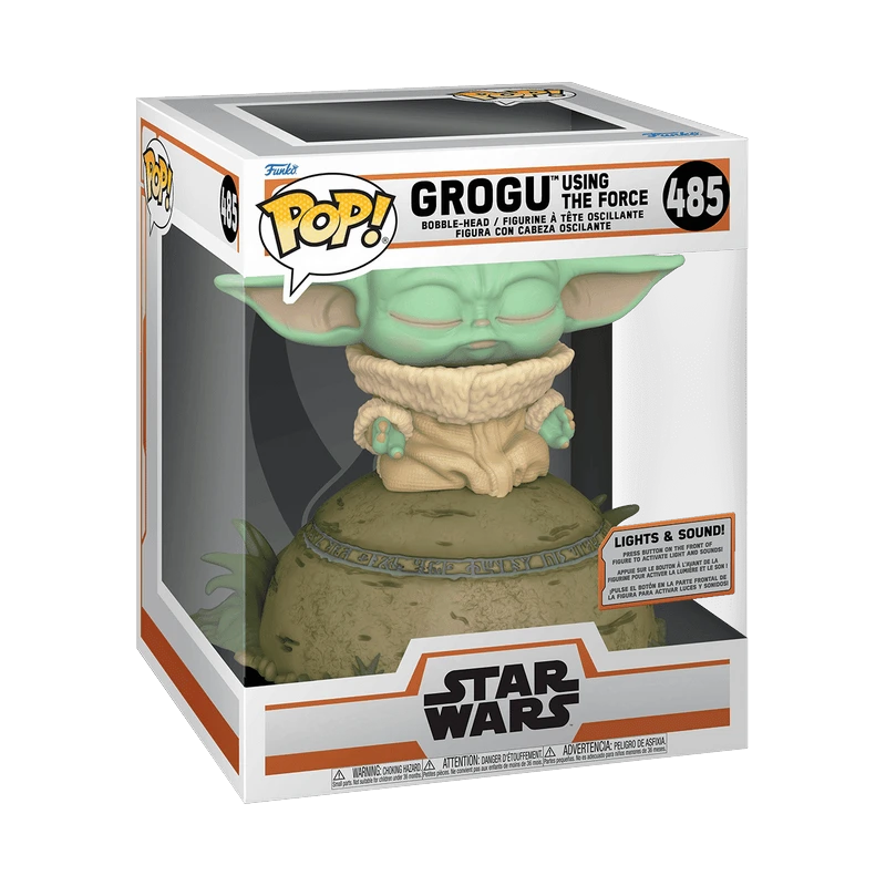 POP! Deluxe Grogu usando La Fuerza - Star Wars 485 (vista)