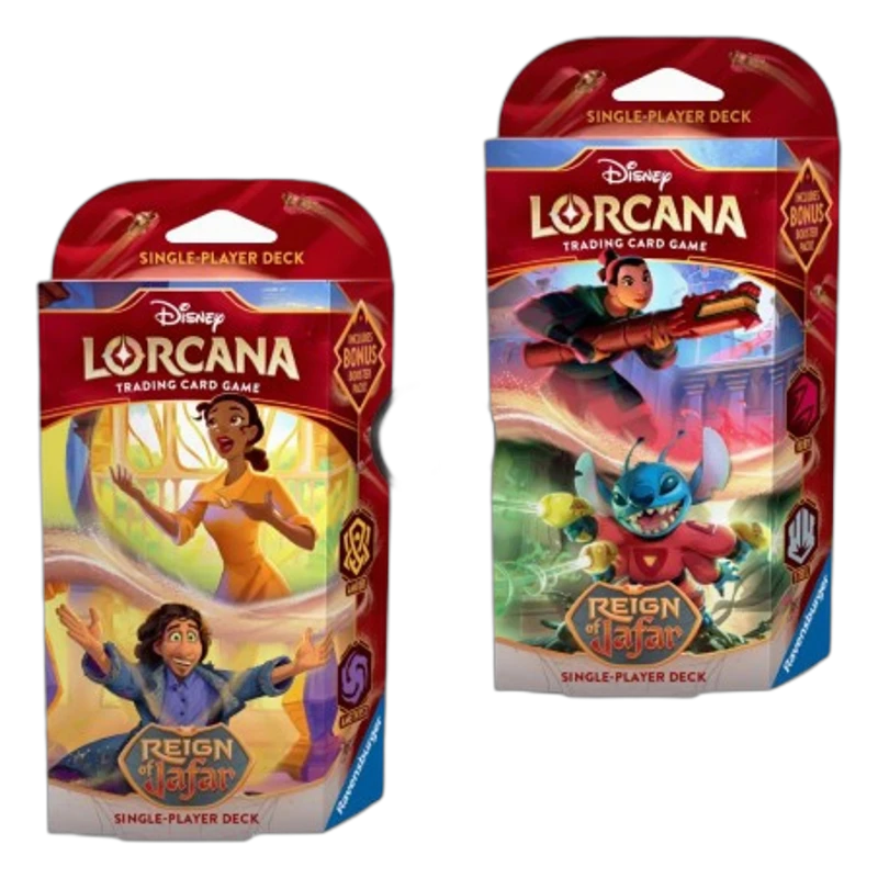 Pack Mazos de Inicio Reign of Jafar Ambar-Amatista y Rubí-Acero