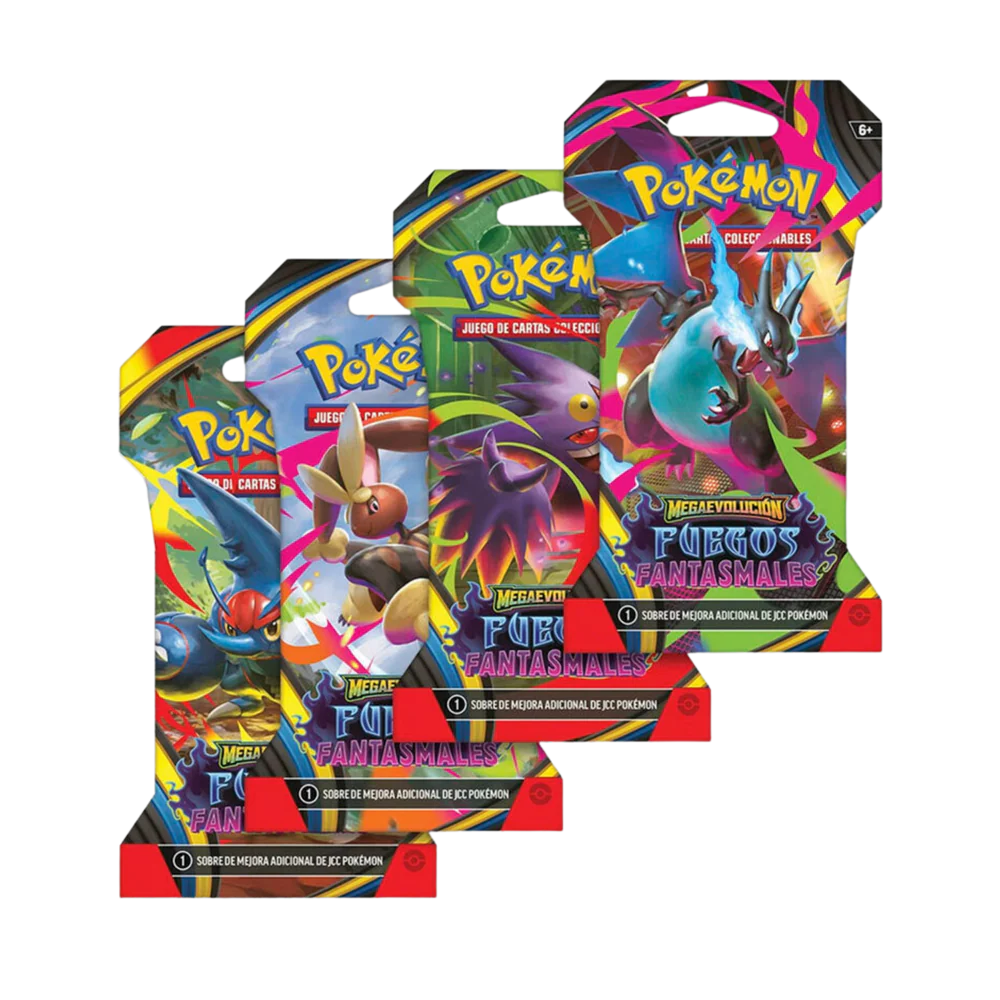 Sobre Emblistado Pokémon Fuegos Fantasmales