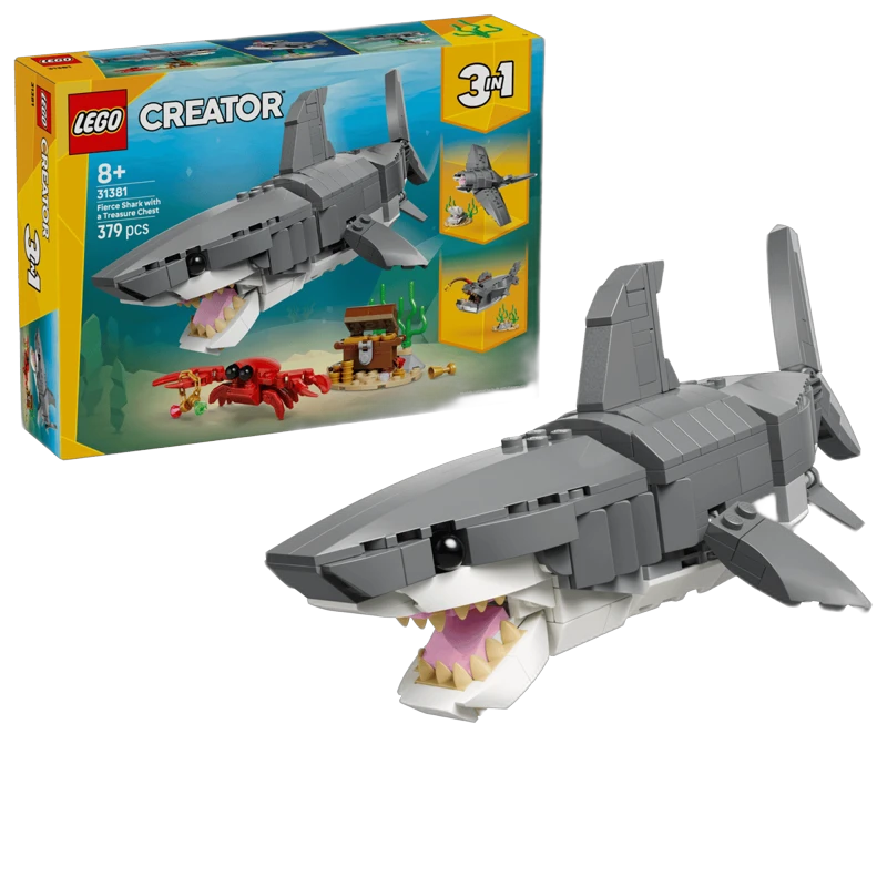 Lego Creator - Feroz Tiburón con Cofre del Tesoro (31381)